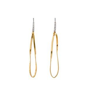 Marco Bicego Marrakech TEATRO hoop earrings with pavé diamonds